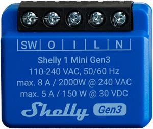 Shelly 1 Mini Gen3 - | Shelly USA